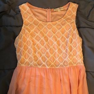 Altar’D state peach colored dress